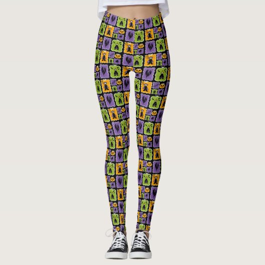 Leggings Caractères d'Halloween mignonnes Petits Vampires & (Devant)