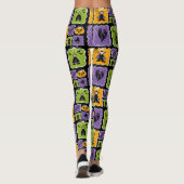 Leggings Caractères d'Halloween mignonnes Vampires & sorciè (Dos)