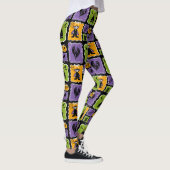 Leggings Caractères d'Halloween mignonnes Vampires & sorciè (Droite)