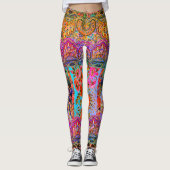 Leggings Caravane de Boho florale (Devant)