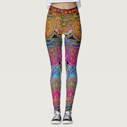 Leggings Caravane de Boho personnalisable (Devant)