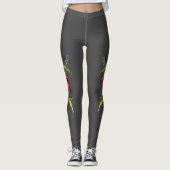 Leggings Cardinal et Colibri rose Lily Personnalisé (Devant)