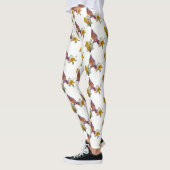 Leggings Cardinal Et Fleurs Élégants - (Gauche)