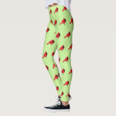 Leggings Cardinal Rouge Cardinal Cardinal aux Fleurs (Gauche)