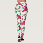 Leggings Cardinal rouge oiseau santa (Dos)