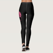 Leggings Cardiologie Ruban du coeur Sensibilisation au canc (Dos)