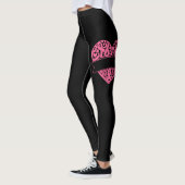 Leggings Cardiologie Ruban du coeur Sensibilisation au canc (Gauche)