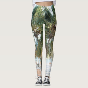 Leggings Caribbean Beach Bliss 7 #travel #art