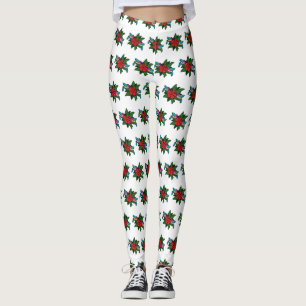 Leggings Caricature à fleurs d'Hibiscus - W