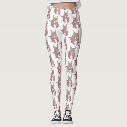 Leggings Caricature amusante de Aardvark (Devant)