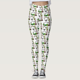 Leggings Caricature de bande de gibbon joyeux