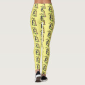Leggings Caricature de bébé gorille joyeux (Dos)