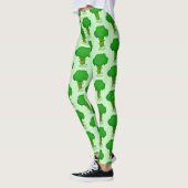Leggings Caricature de brocoli dansant Cute kawaii (Gauche)