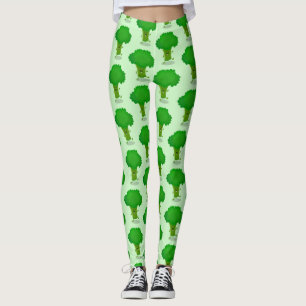 Leggings Caricature de brocoli dansant Cute kawaii