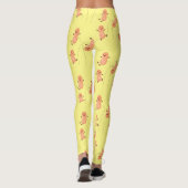 Leggings Caricature de cacahuètes joyeux sautillant (Dos)