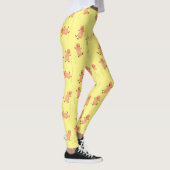 Leggings Caricature de cacahuètes joyeux sautillant (Droite)