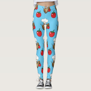 Leggings Caricature de Chouette à Cuisine mignonne