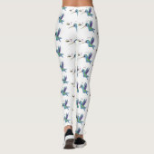 Leggings Caricature de colibri d'abeille mignonne (Dos)