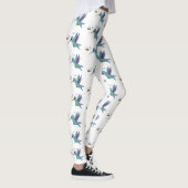 Leggings Caricature de colibri d'abeille mignonne (Droite)