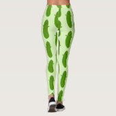 Leggings Caricature de cornichon joyeux (Dos)