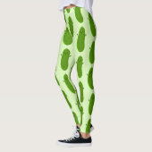 Leggings Caricature de cornichon joyeux (Gauche)