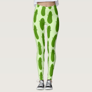 Leggings Caricature de cornichon joyeux