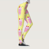 Leggings Caricature de crème glacée de fraise mignonne (Droite)