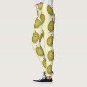 Leggings Caricature de durian joyeux (Gauche)