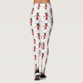 Leggings Caricature de fourmi rouge joyeux (Dos)