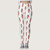 Leggings Caricature de fourmi rouge joyeux (Devant)