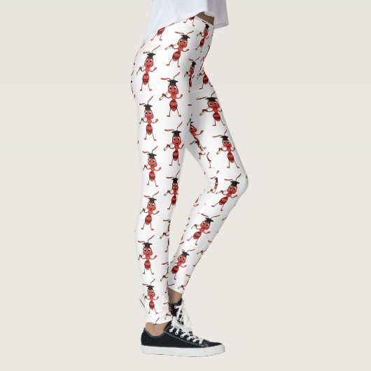 Leggings Caricature de fourmi rouge joyeux (Droite)
