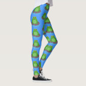 Leggings Caricature de grenouille verte mignonne (Droite)