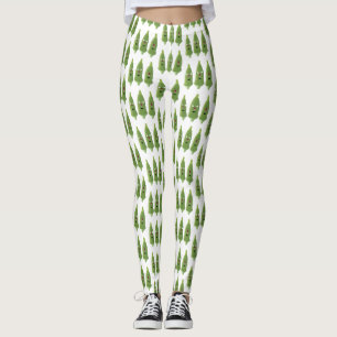Leggings Caricature de légumes de l'okra chantante mignonne