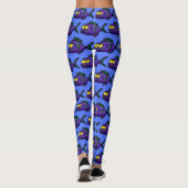 Leggings Caricature de poisson de Piranha (Dos)