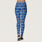 Leggings Caricature de poisson tropical guppy très chic (Dos)