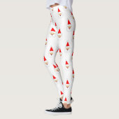 Leggings caricature de santa claus joyeux noël (Gauche)