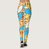 Leggings Caricature De Tiger Cubs : Drôle Sans Seamless. (Dos)