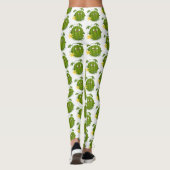 Leggings Caricature joli et souriant de pastèque (Dos)