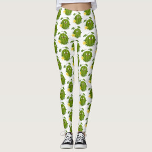 Leggings Caricature joli et souriant de pastèque