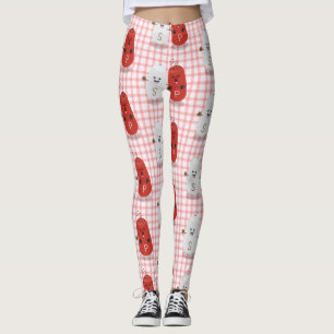 Leggings Caricature joli kawaii sel et poivre
