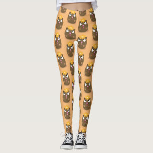 Leggings Caricature joyeuse de cobaye mignonne