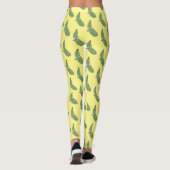 Leggings Caricature joyeux de courgettes mignonnes (Dos)