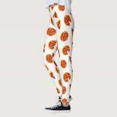 Leggings Caricature Motif de pizza (Gauche)
