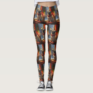 Leggings Carlin avec les lumières de Noël