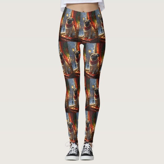 Leggings Carlin avec les lumières de Noël (Devant)