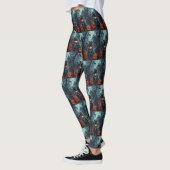 Leggings Carlin équitation moto Halloween effroi (Gauche)