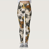 Leggings Carlins Grumpy / Drôle mignon Chiens Carlin Chiens (Devant)