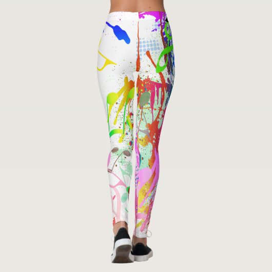 Leggings Carnaval Boud Madness & Notes musicales (Dos)