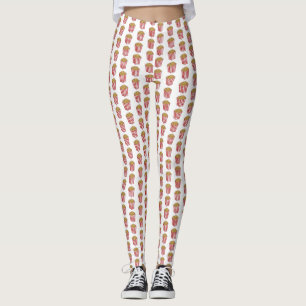 Leggings Carnival State Fair Caramel Corn Popcorn Junk Food