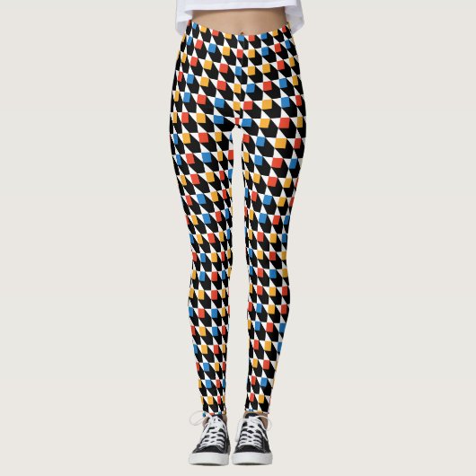 Leggings Carré coloré (Devant)